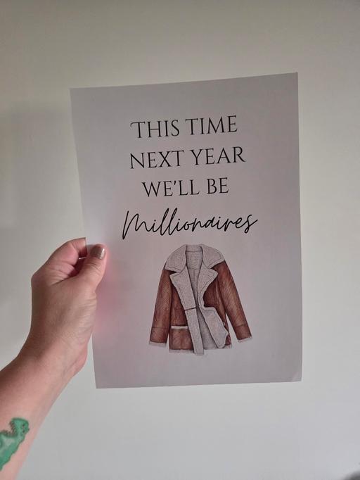  — a4 poster this time next year