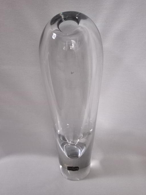  — RARE VINTAGE DARTINGTON CRYSTAL TORPEDO VASE.