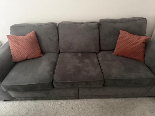 Grey 3 seater and 2 seater sofa (Cuddler)