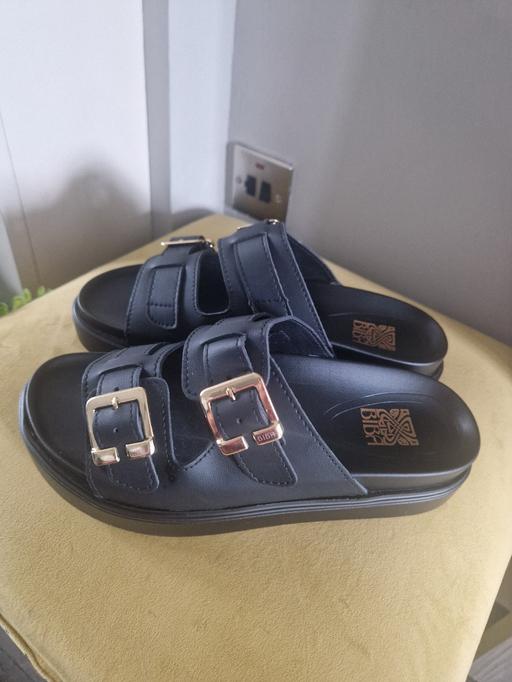  — New BIBA black flats size 6