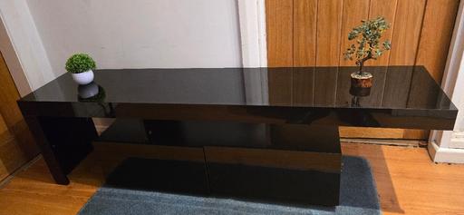  — 🎮🖥️ MODERN BLACK TV CONSOLE / GAMING STAND