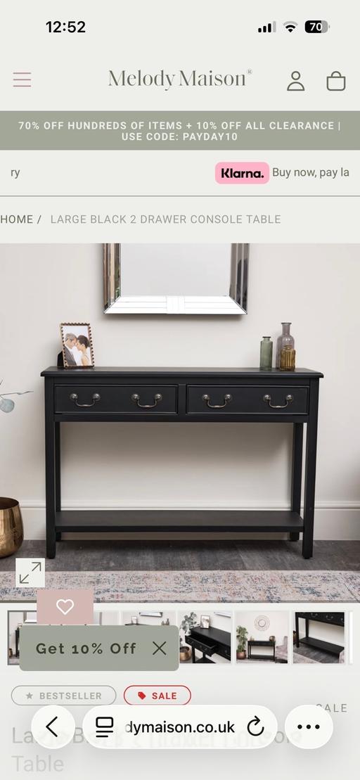  — Console table melody maison