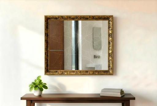  — Vintage Golden Gilted Edge Mirror