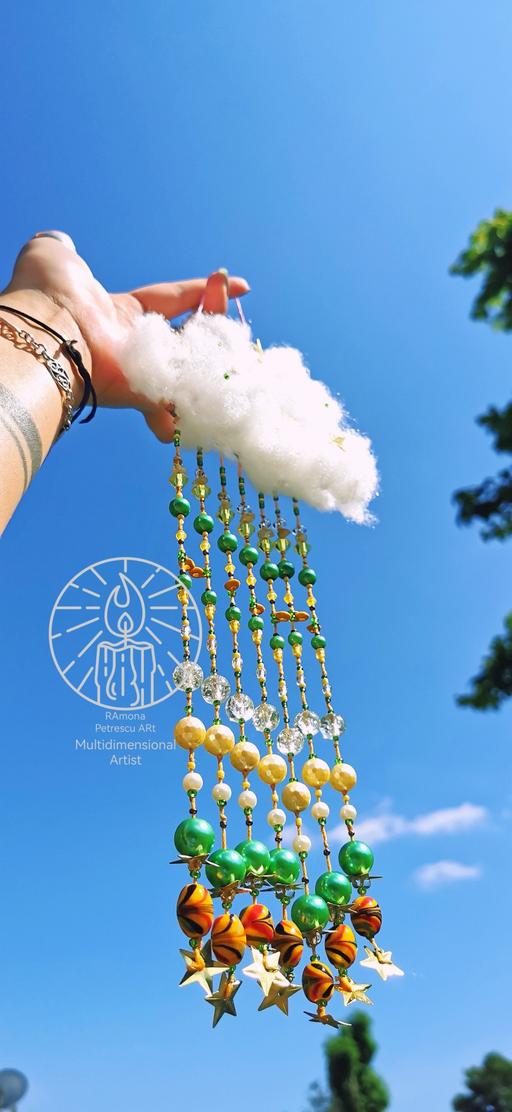  — 🍋 Lemon Starry Night Citrine Suncatcher