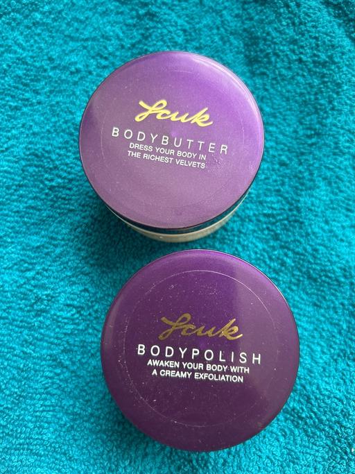  — Exfoliator and body butter. New. 50ml tubs