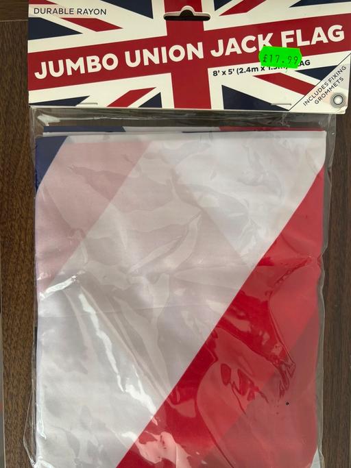  — Jumbo 8ft x 5ft Union Jack Flag (unopened)