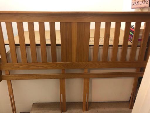  — Super king oak headboard