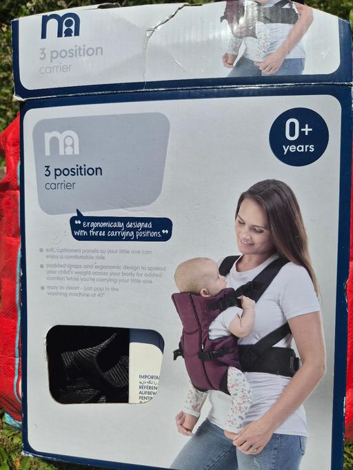  — Mothercare 3 Position Baby Carrier