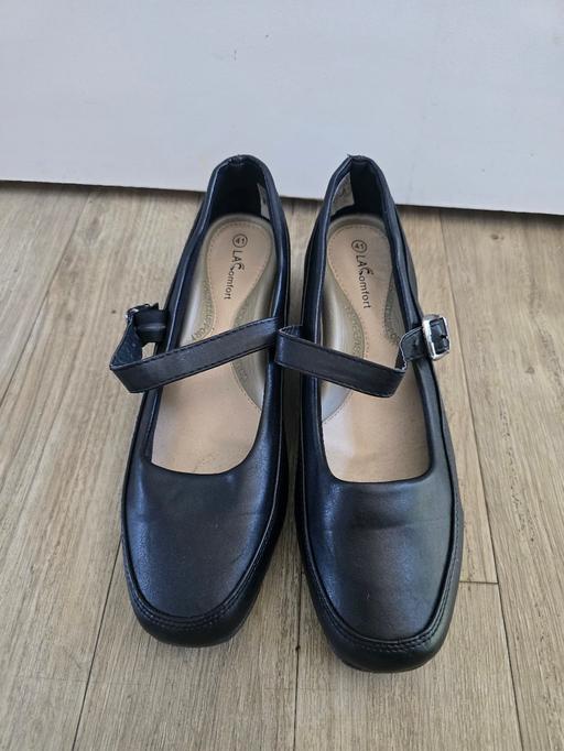  — LA Comfort black ladies shoes 7(41)
