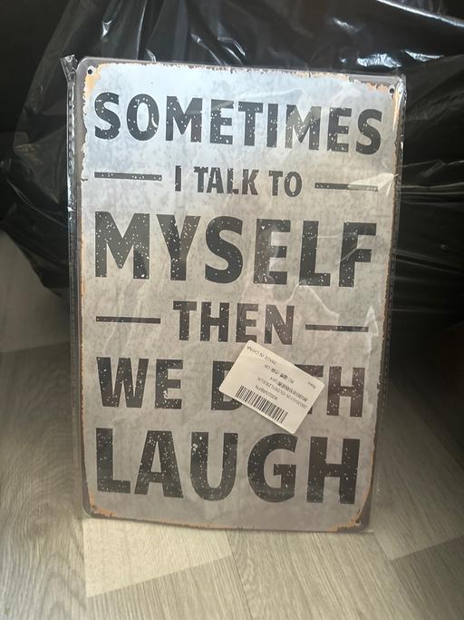  — Metal sign
