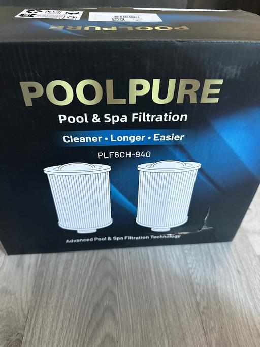  — Box of pool and spa filters