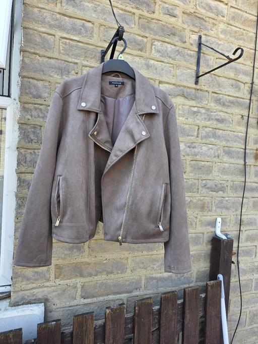  — Biker style faux suede biker jacket size 20