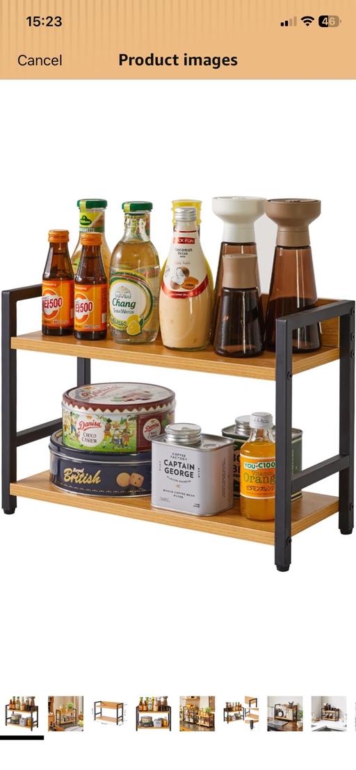  — Natural Wood Spice Organiser