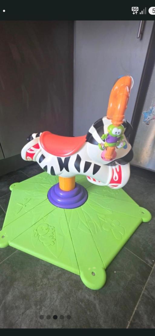  — Fisher Price Bounce and Spin Zebra like new