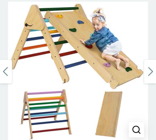 — AIYAPLAY Wooden Toddler Indoor Climbing Frame