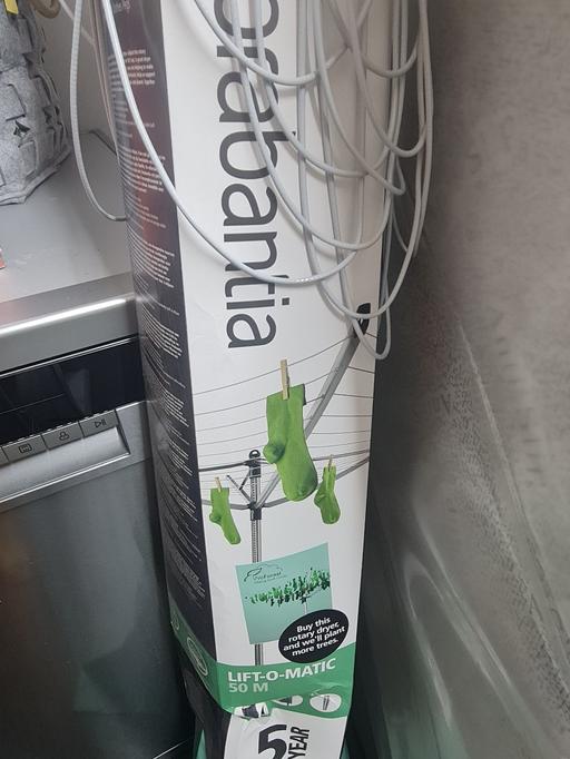  — brand new 50m washing line with ground spike
