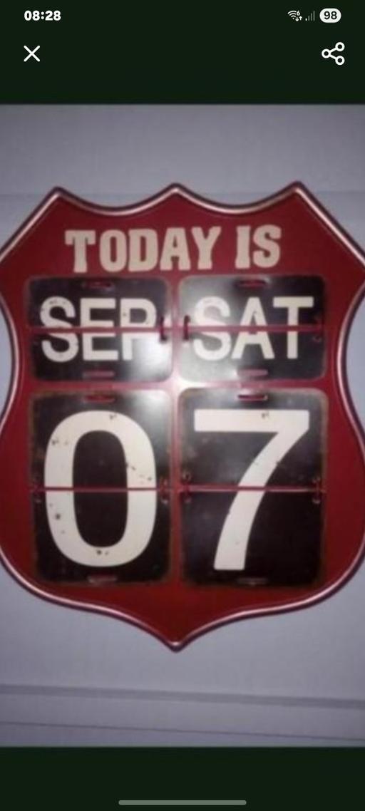  — metal sign 