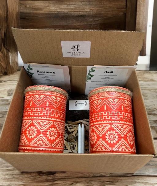  — Red Aztec tribal GYO herb gift set