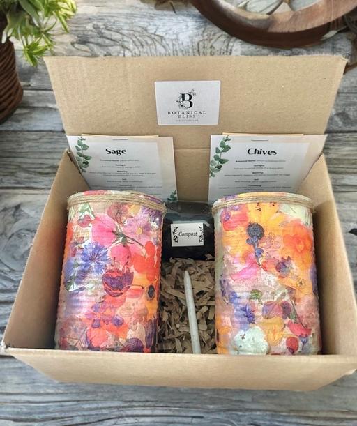  — Sunset paradise GYO herb garden gift set