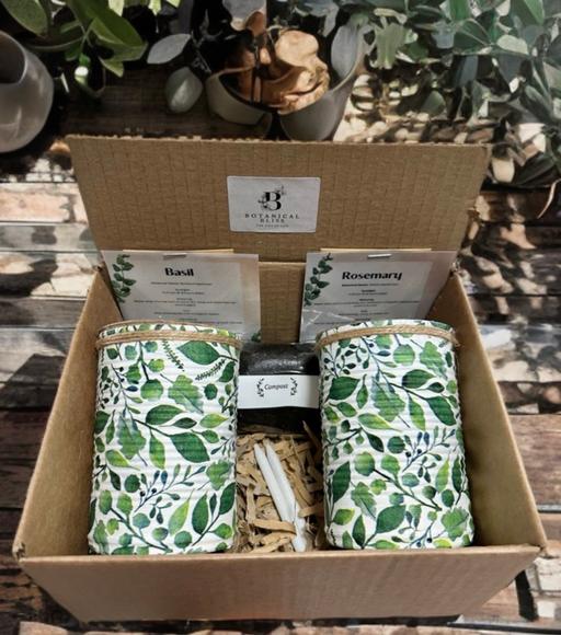  — Eucalyptus leaf print GYO herb gift set