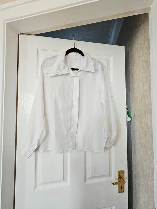  — Floral detail blouse, size 12.