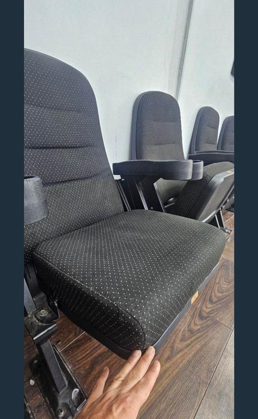  — Cinema Style Seating with Cupholders – Black