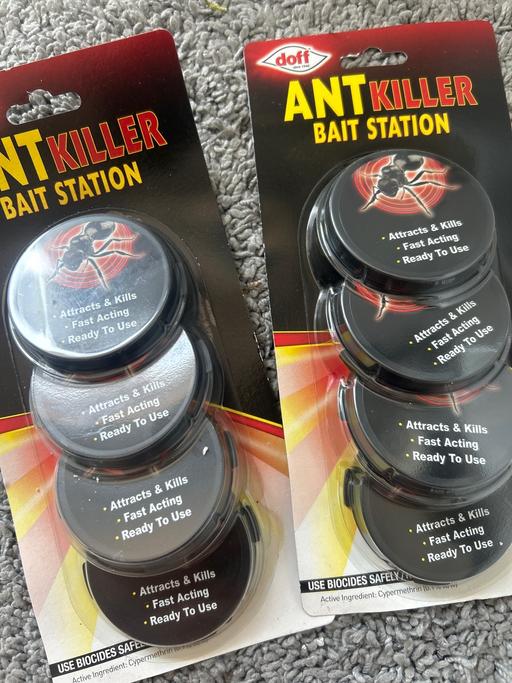  — Doff 4 pack ant killer bait station. Fast act