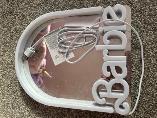  — Small Barbie light up wall mirror