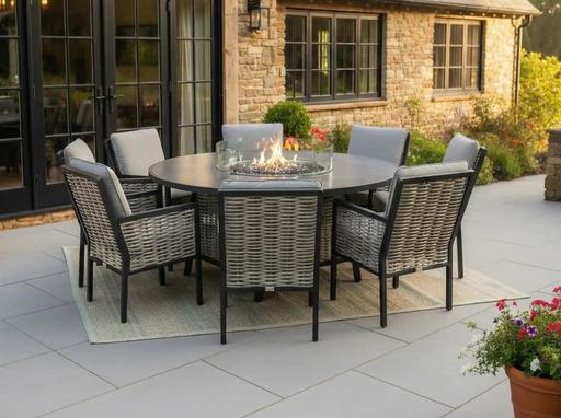  — chimes Monaco Aluminium 8 Seat Round Dining