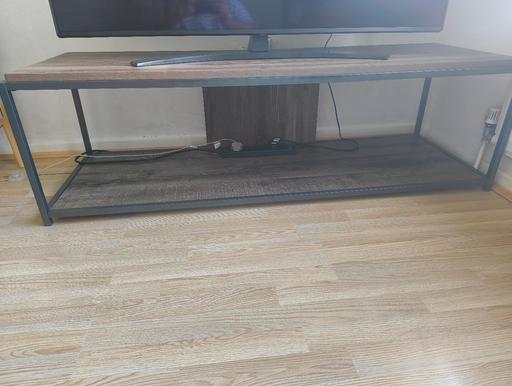  — Dark Oak Industrial Style TV Stand