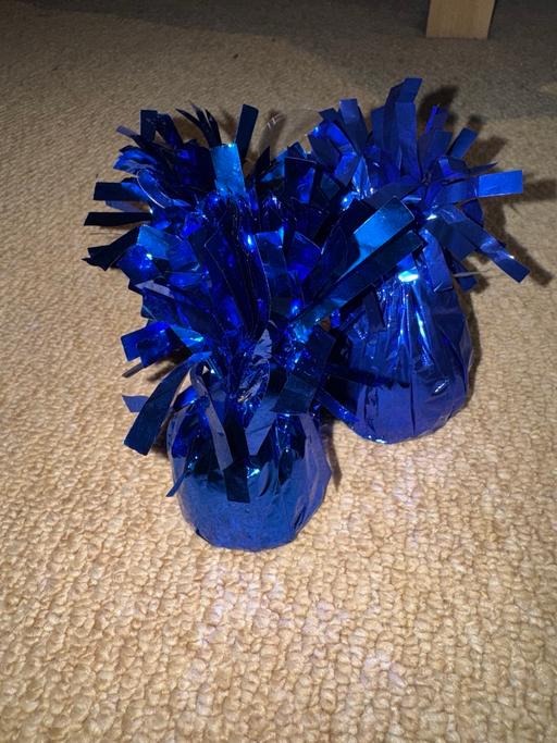  — 3 Blue Balloon Weights