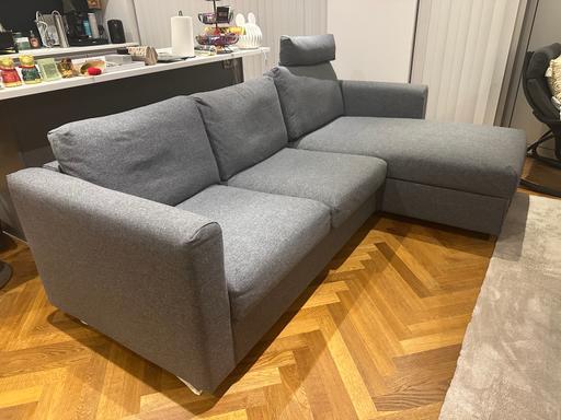  — IKEA Sofa with Chaise Lounge & Headrest