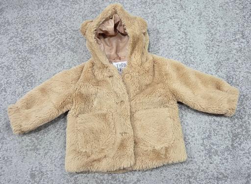  — 3-6 months F&F unisex fluffy jacket