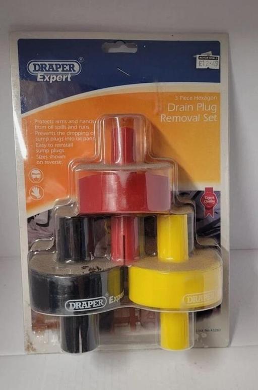  — Draper 3pc Hexagon Drain Plug Removal Set