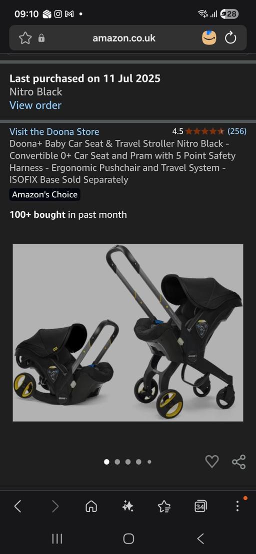  — doona + carseat pushchair