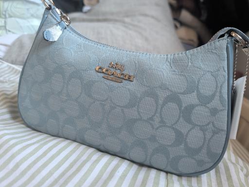  — coach shoulder bag - blue 