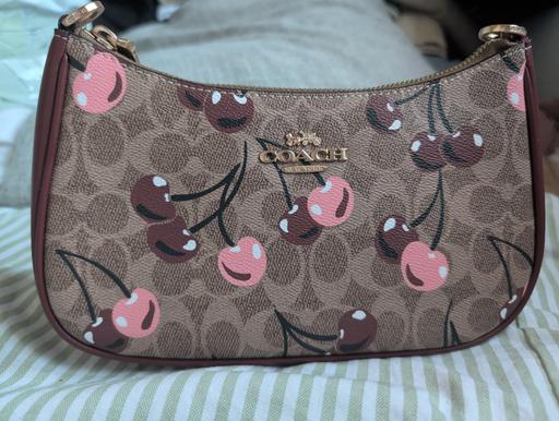  — coach cherry bag - red