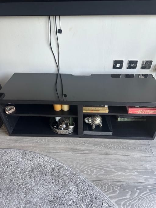  — Modern black TV stand / Media unit