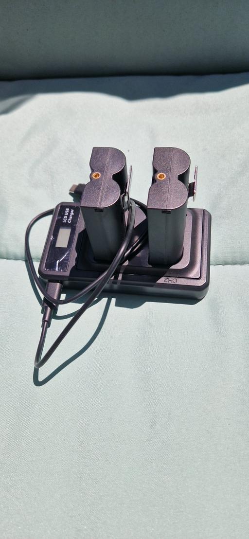  — 2 ring door replacement batteries with chargi