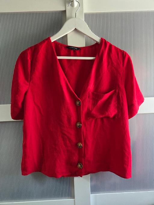  — Size 12 PEACOCKS red blouse