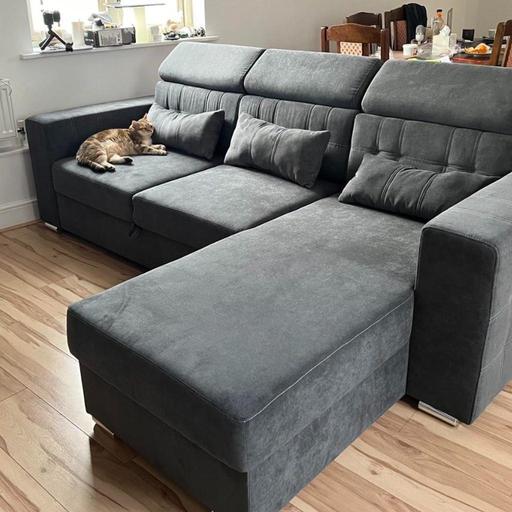  — L Shape Corner Sofa ~ Curved Sofa Bed Space