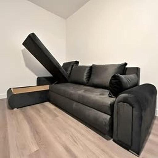  — Curved Corner Sofa - L shaped Sofa bed Space