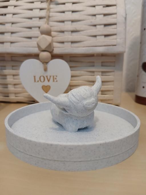 — Highland Cow Trinket Dish New