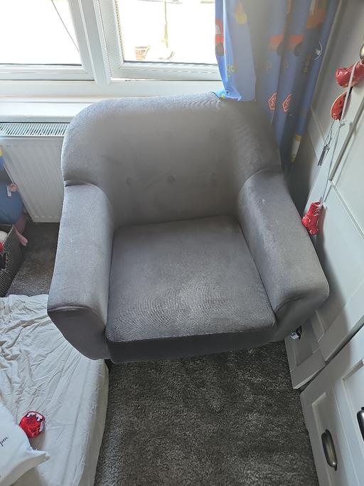  — Grey Armchair – Very Good Condition