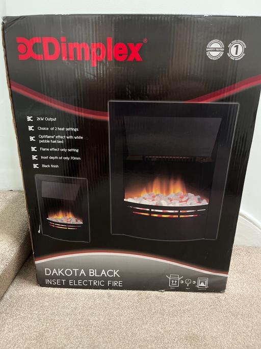  — Dakota black inset electric fire