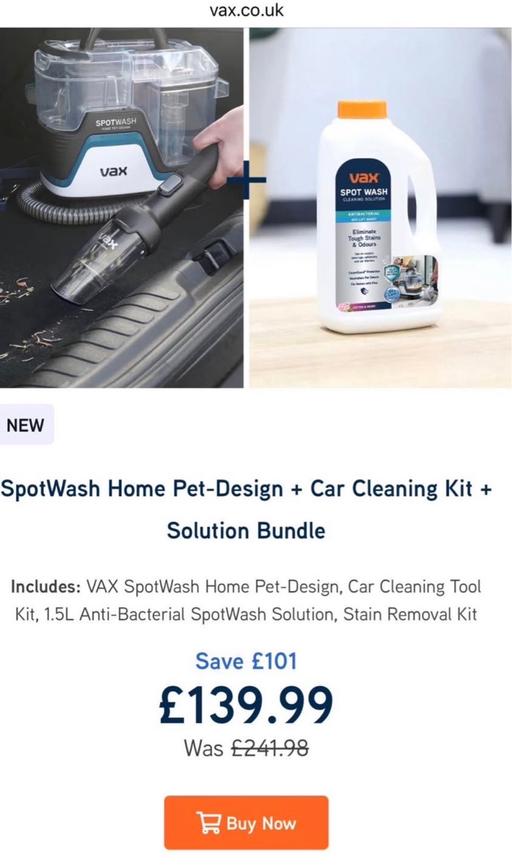  — Vax spot wash (pet)