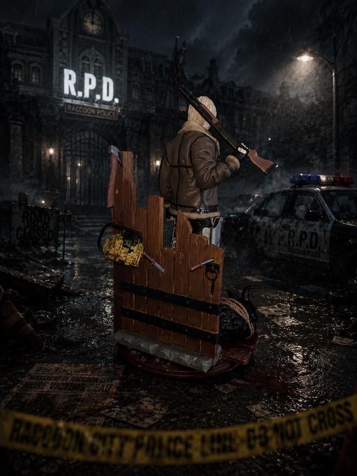  — 3d printed 1/6 scale leon kennedy sculpture
