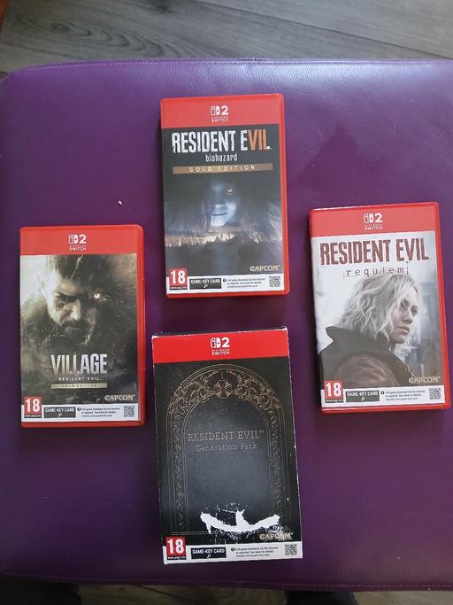  — resident evil games  x3 Nintendo switch 2