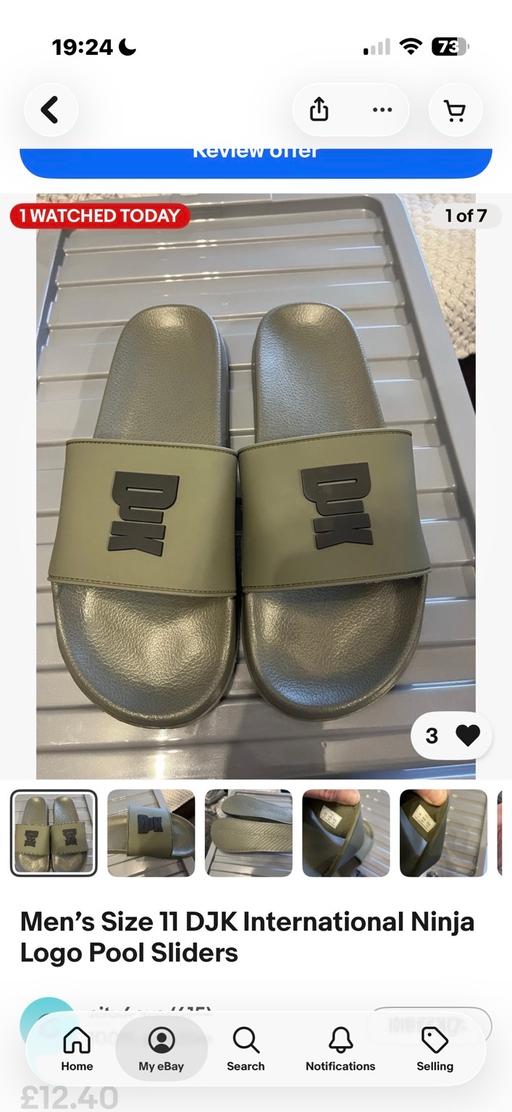  — Men’s DJK size 9 khaki green ninja
