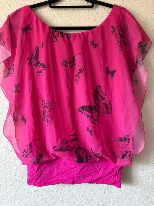  — Pink Butterfly Top